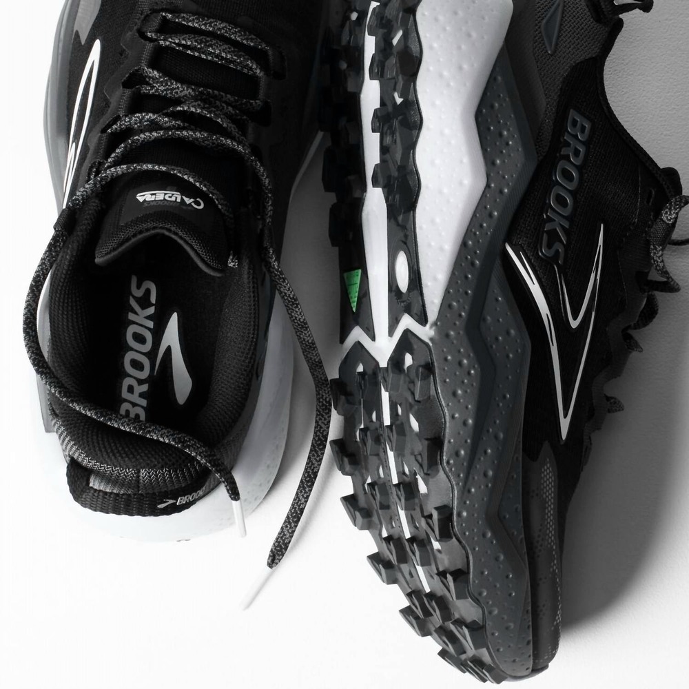 Brooks Caldera 8 Mens Size 8.5 Trail Running Shoes Black/White Hiking NEW - Picture 5 of 5